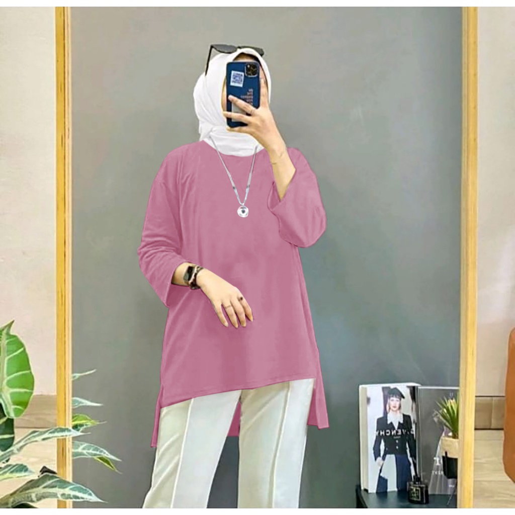 BAJU TUNIK NEW MUSLIMAH ALIYAH JUMBO XXL~TERBARU BAJU OVERSIZE WANITA KEREN MASA KINI DAN TERLARIS