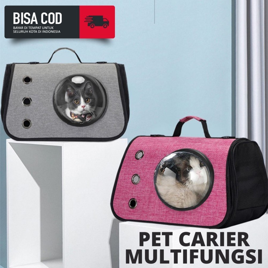 pet carrier multifungsi mudah dibawa