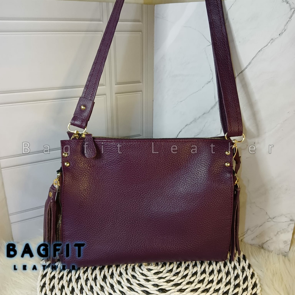 [SIZE L] TAS KULIT SELEMPANG WANITA GARUT