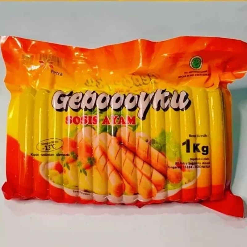 

Sosis Ayam Geboooyku Isi 40 Batang Berat 1 Kg