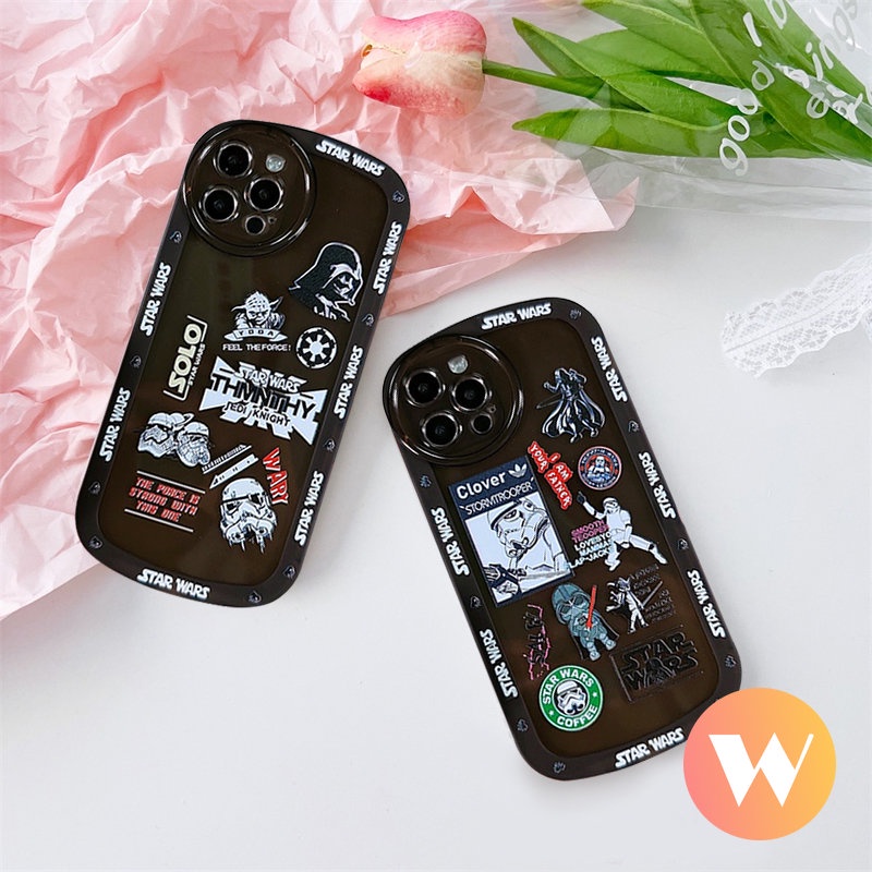 Case Oppo A95 A95 A54 A16 A57 A17 A7 A77s A96 A55 A74 A3s A36 A12 A16K A16E A76 A5s A15 A12E A35 A31 A1K A33 A53 A16s A5 A9 Reno 5z 6z 8 7 4F Soft Star Wars Airbag Cover Lensa Bulat