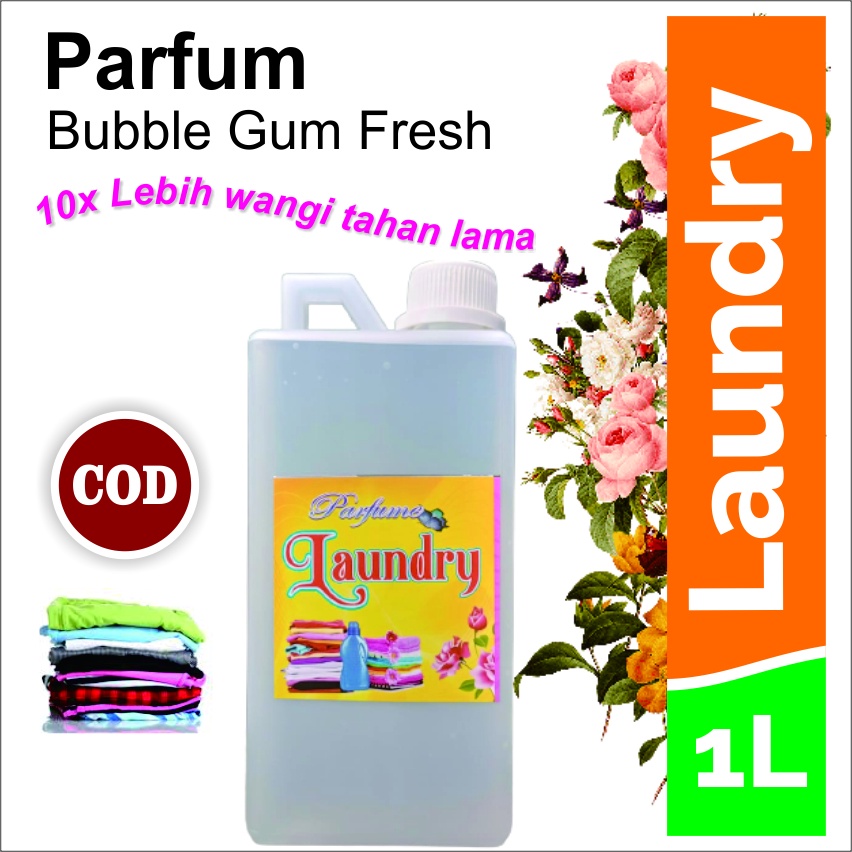 (COD) PROMO... Parfum Laundry Aroma Bubble Gum Fresh - Netto : 1 Liter