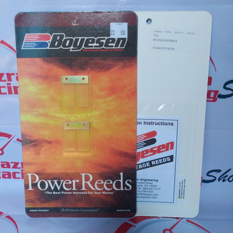 Lidah Membran Reed Valve Boyesen Yamaha Rx King
