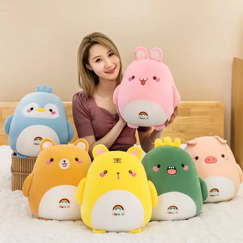 Bantal Korean Piggy Tiger Penguin Terbaru / Boneka Mewah size 30 cm