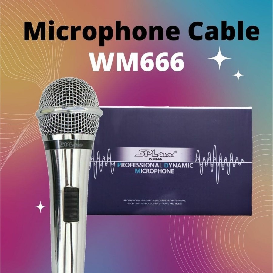 MIC MICROPHONE SPL AUDIO WM666 Mikrofon mic kabel SPL WM-666