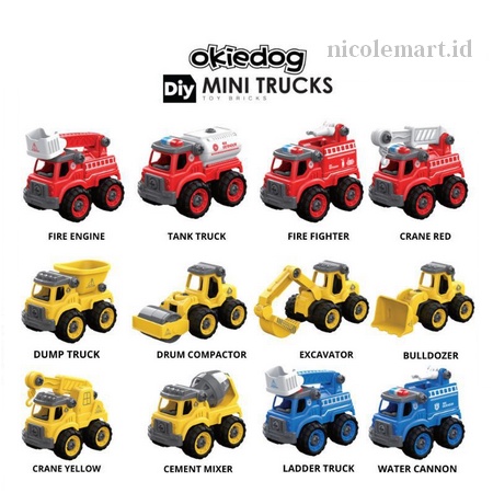Okiedog DIY Mini Truck / Mainan Kendaraan