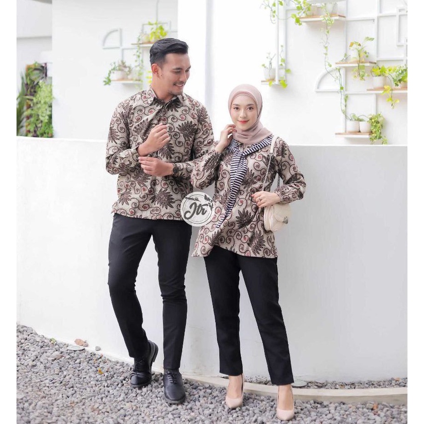 Baju Batik Wanita Modern Atasan Batik Wanita Kerja Kantor Tunik Batik Blouse Batik Kerja Wanita Kantor M L XL Seragam Batik