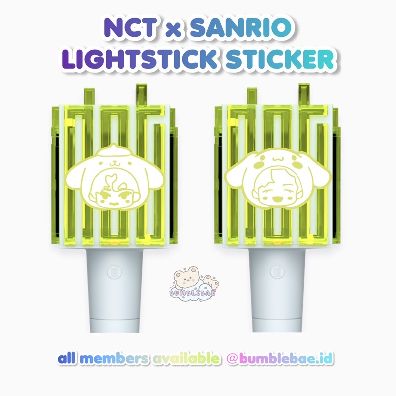 NCT x SANRIO STICKER LIGHTSTICK Reflective / Hologram (nctdream nct127 neobong)