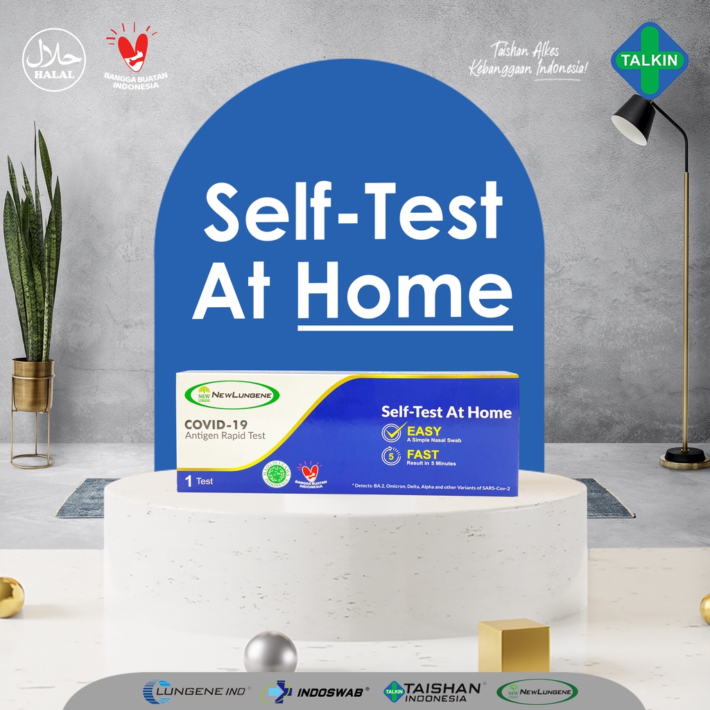 Antigen swab mandiri new lungene self test at home antigen covid 19