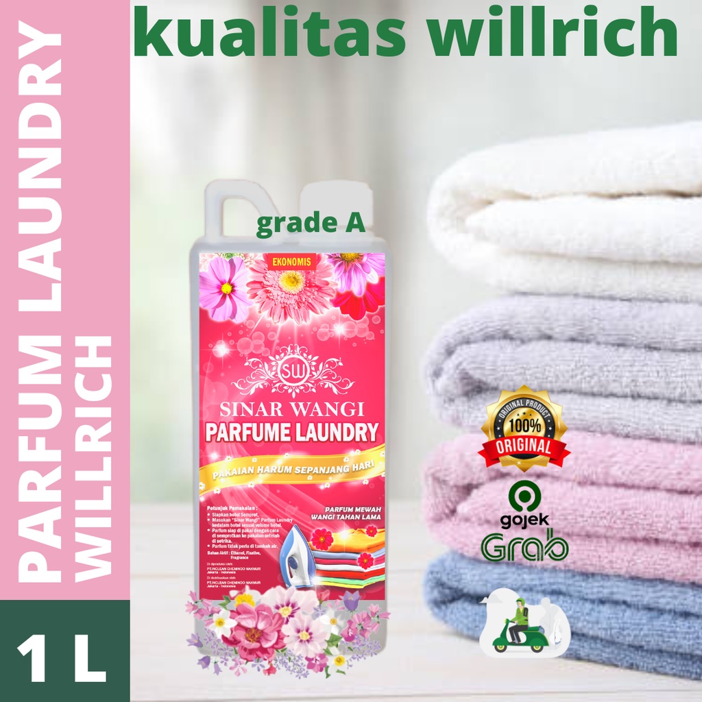 LAUNDRY PARFUM PEWANGI PAKAIAN BERKUALITAS WILLRICH 1 LITER