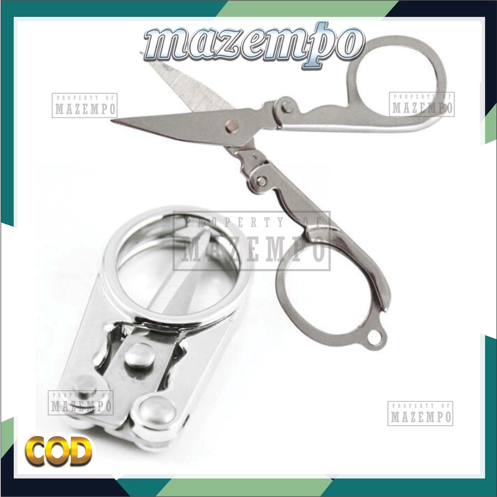 Gunting lipat kecil stainless mini tajam Masempo