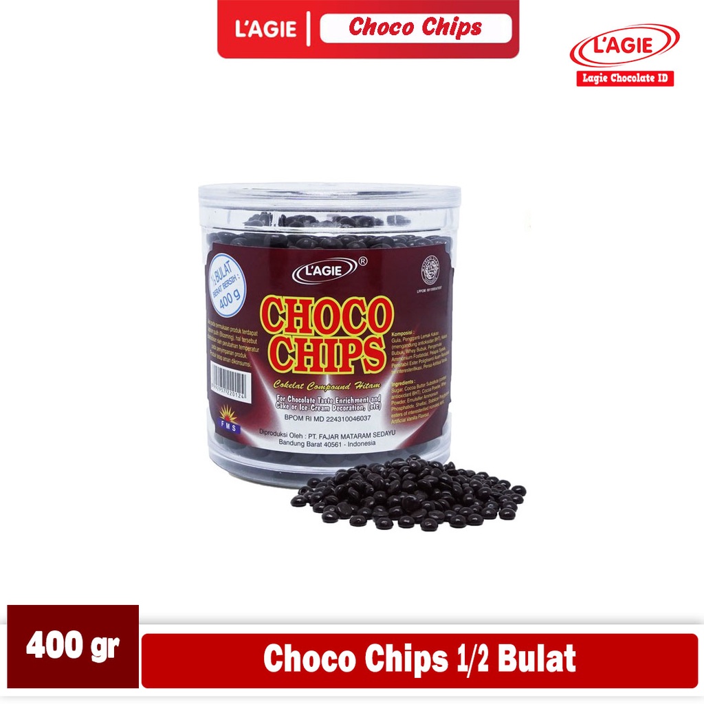 

LAGIE CHOCO CHIPS 1/2 BULAT 400GRAM