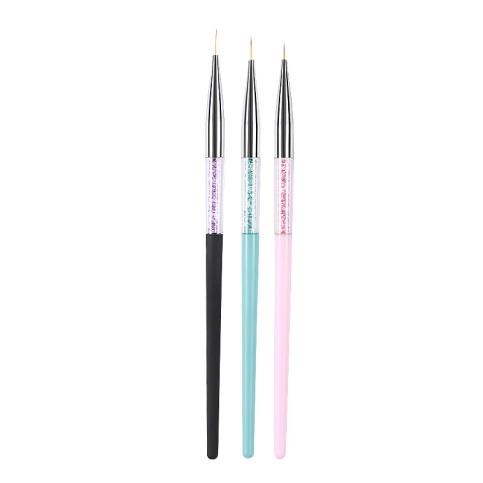 HIGH QUALITY Nail Art Brush Liner 3pcs/set