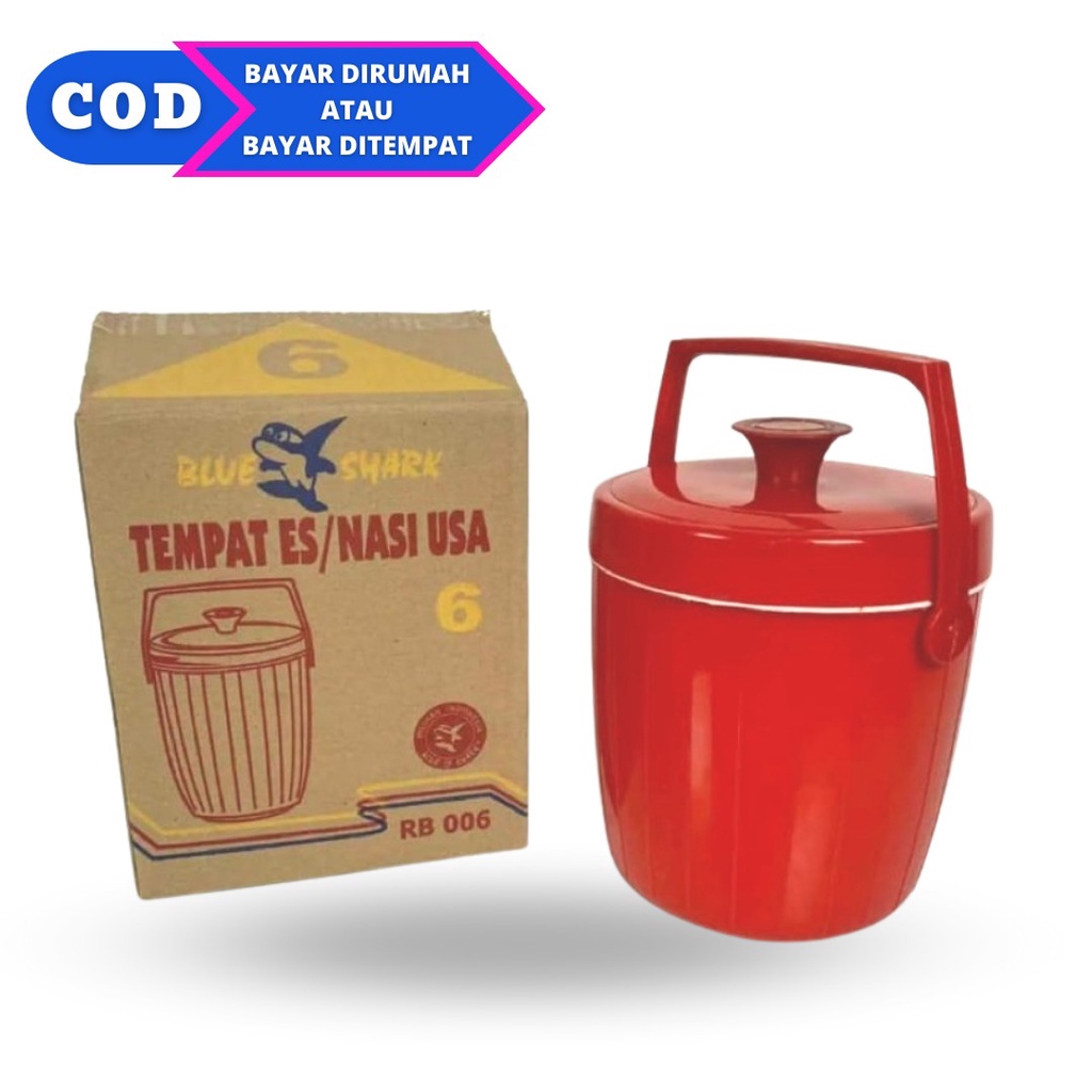 TERMOS NASI/TERMOS ES RICE BUCKET BLUE SHARK 6 LITER