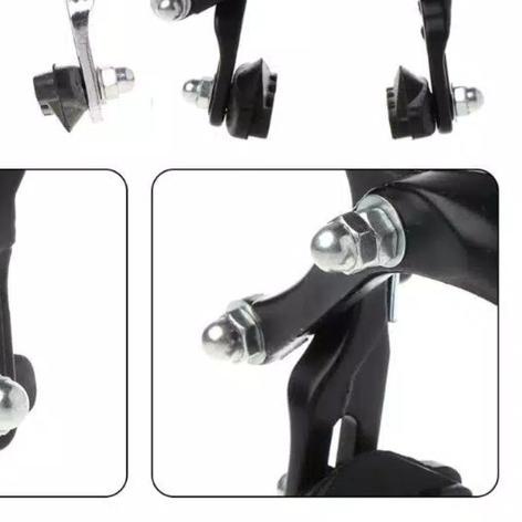 Rem U Brake sepeda Fixie U Brake Roadbike Sepeda balap - Depan Hitam