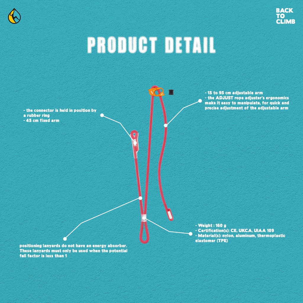 Petzl Dual Connect Adjust Lanyard