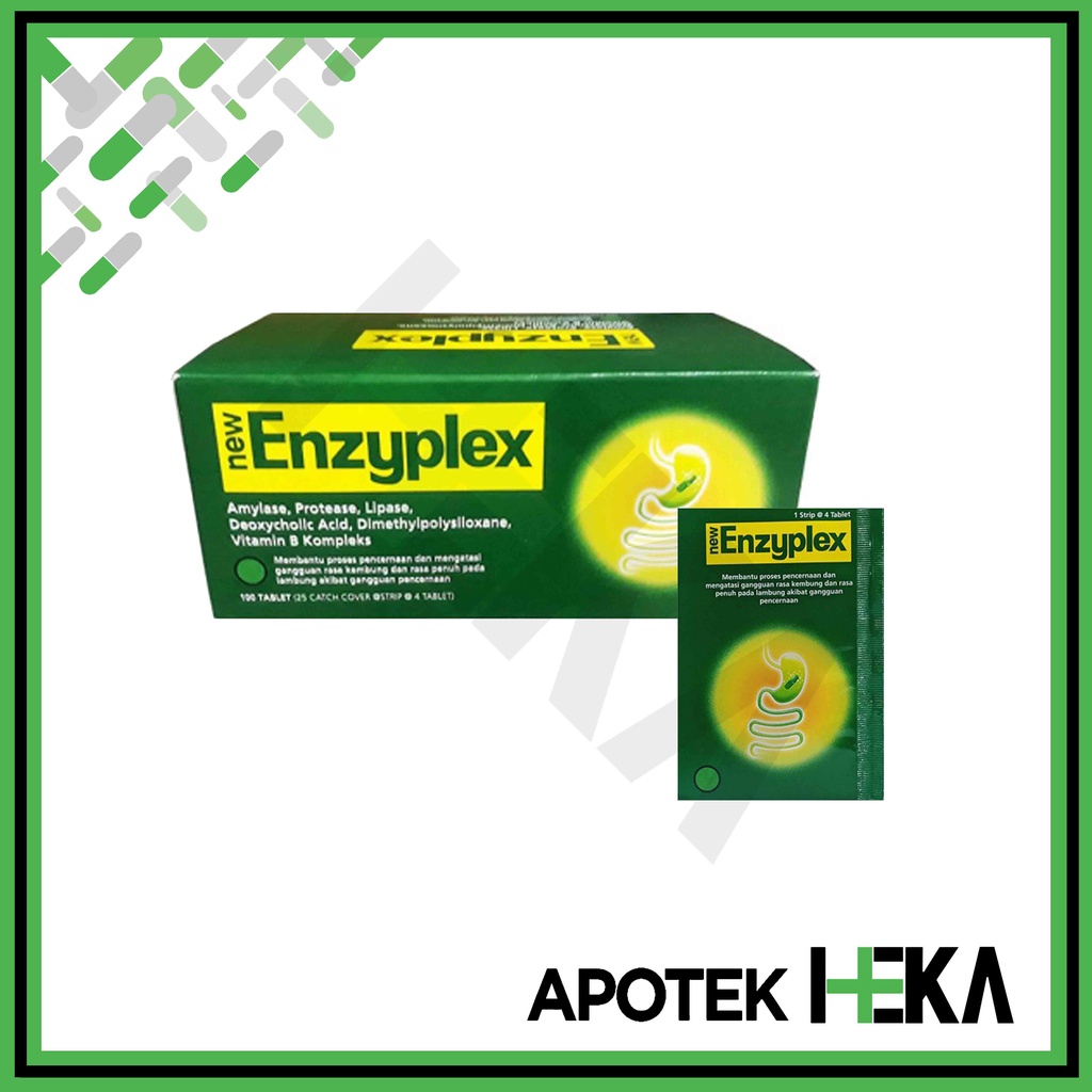 New Enzyplex Box isi 25x4 Tablet - Melancarkan Pencernaan dan Kembung (SEMARANG)