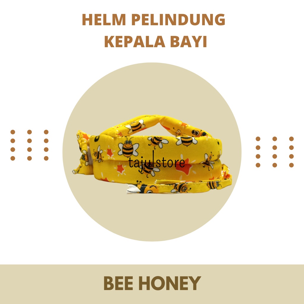 Helm Pelindung Kepala Bayi Lebah Madu | Baby Head Protector
