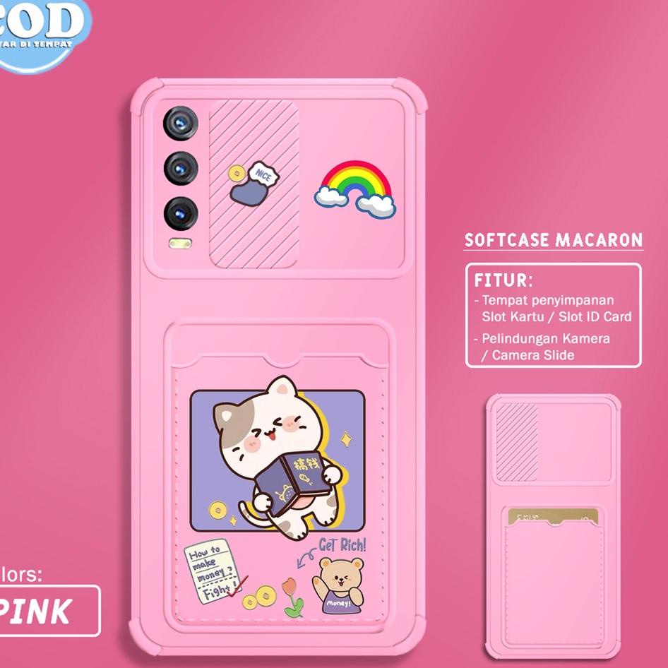 Stok Terbatas Softcase Slide Card VIVO Y20 Y12S Y20SG Y20S Y15 Y12 Y17 MOTIF SS69 CASING HP PELINDUN