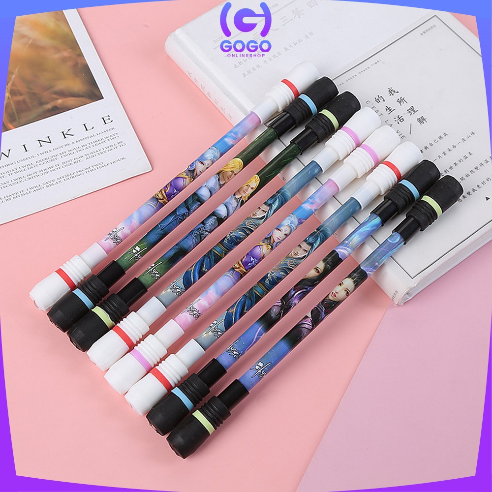 GOGO-A38 Spinning Pen Pulpen Putar Karakter Anti Stress / Pena Pulpen Putar Mainan Anak Pen Spinner Balance