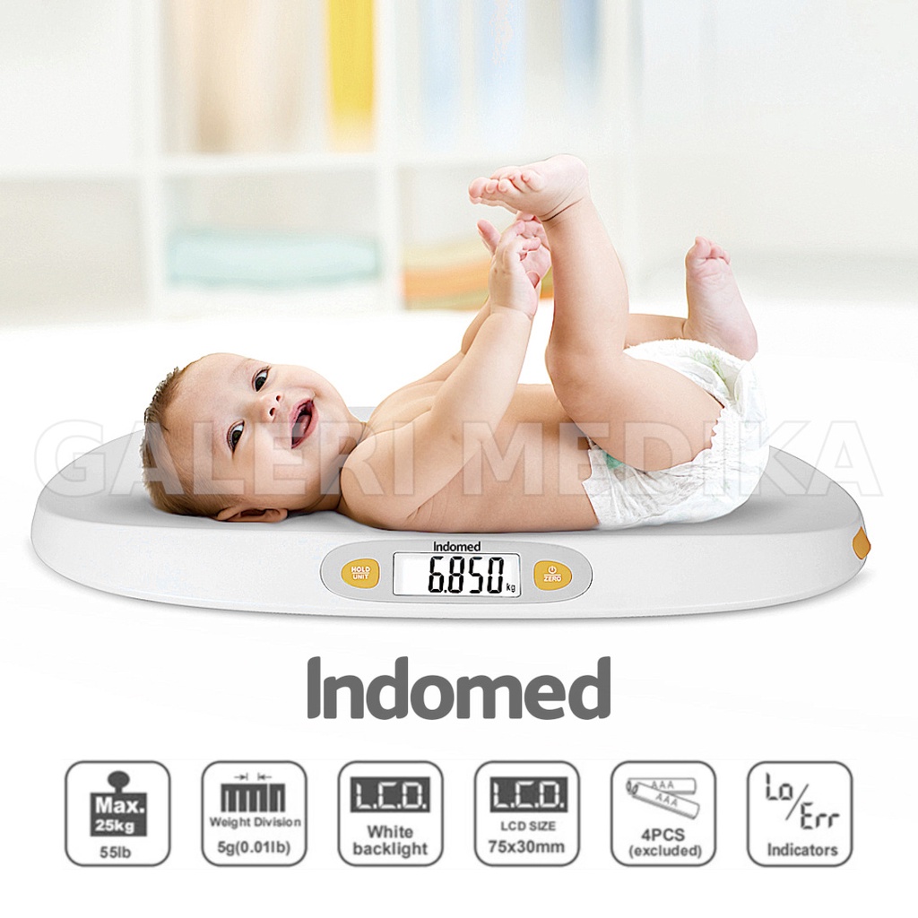 Timbangan Bayi Digital Indomed Bayi Sehat Ukur Sampai 25kg