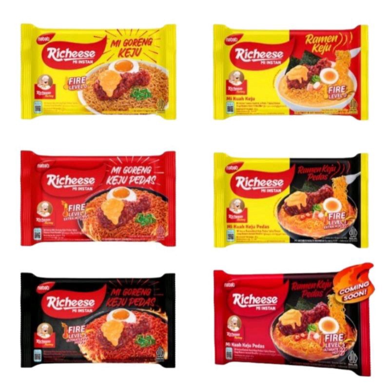 

RICHEESE Mie goreng keju pedas ramen