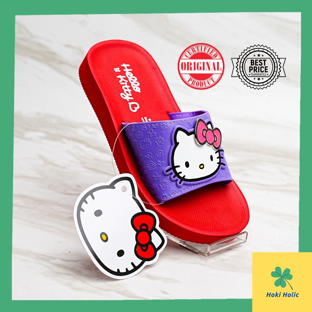 Ando Original Hello Kitty HK301 - Sandal Slide Anak Perempuan Sandal Fashion