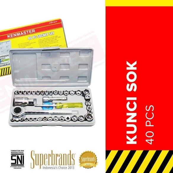 Kenmaster Kunci Sok Set 40 Pcs