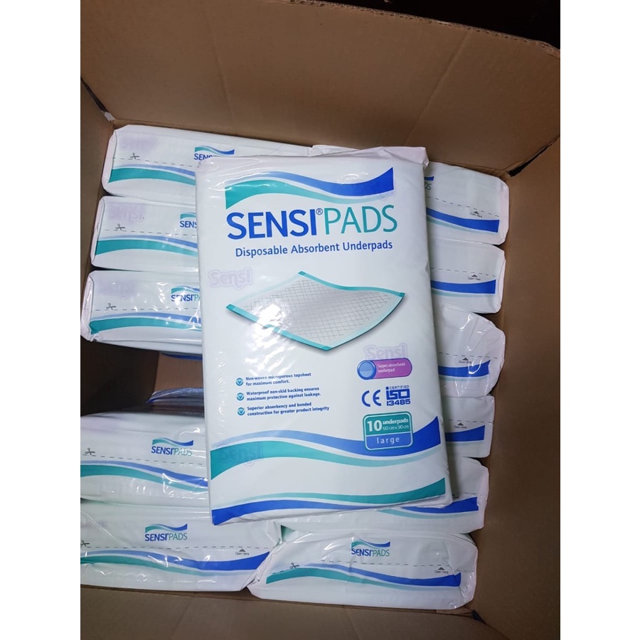 1 Dus Underpad Sensi / Sensipad 60x90 Alas Pipis Perlak PREMIUM