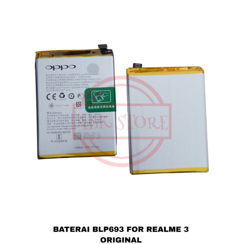 BATRE BATERAI BATTERY BLP693 FOR REALME 3 ORIGINAL GARANSI