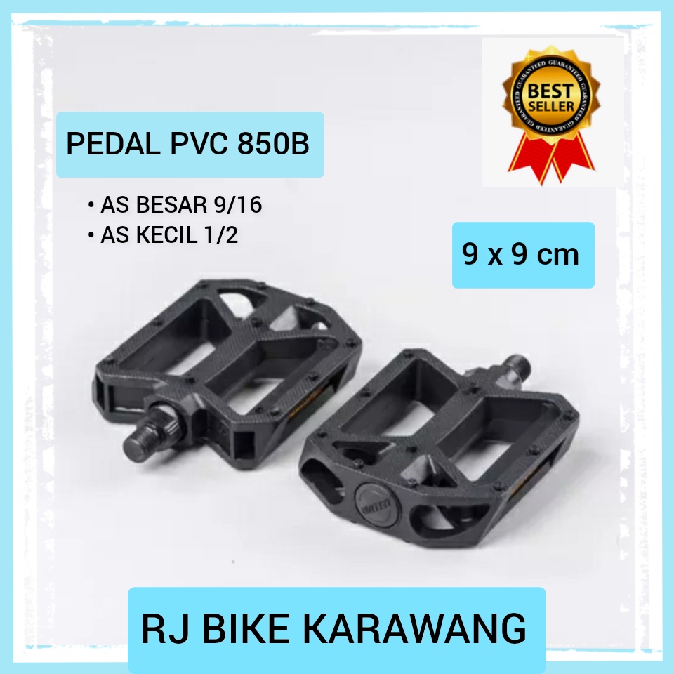 PEDAL SEPEDA BESAR PVC 850B UKURAN AS 1/2 DAN 9/16