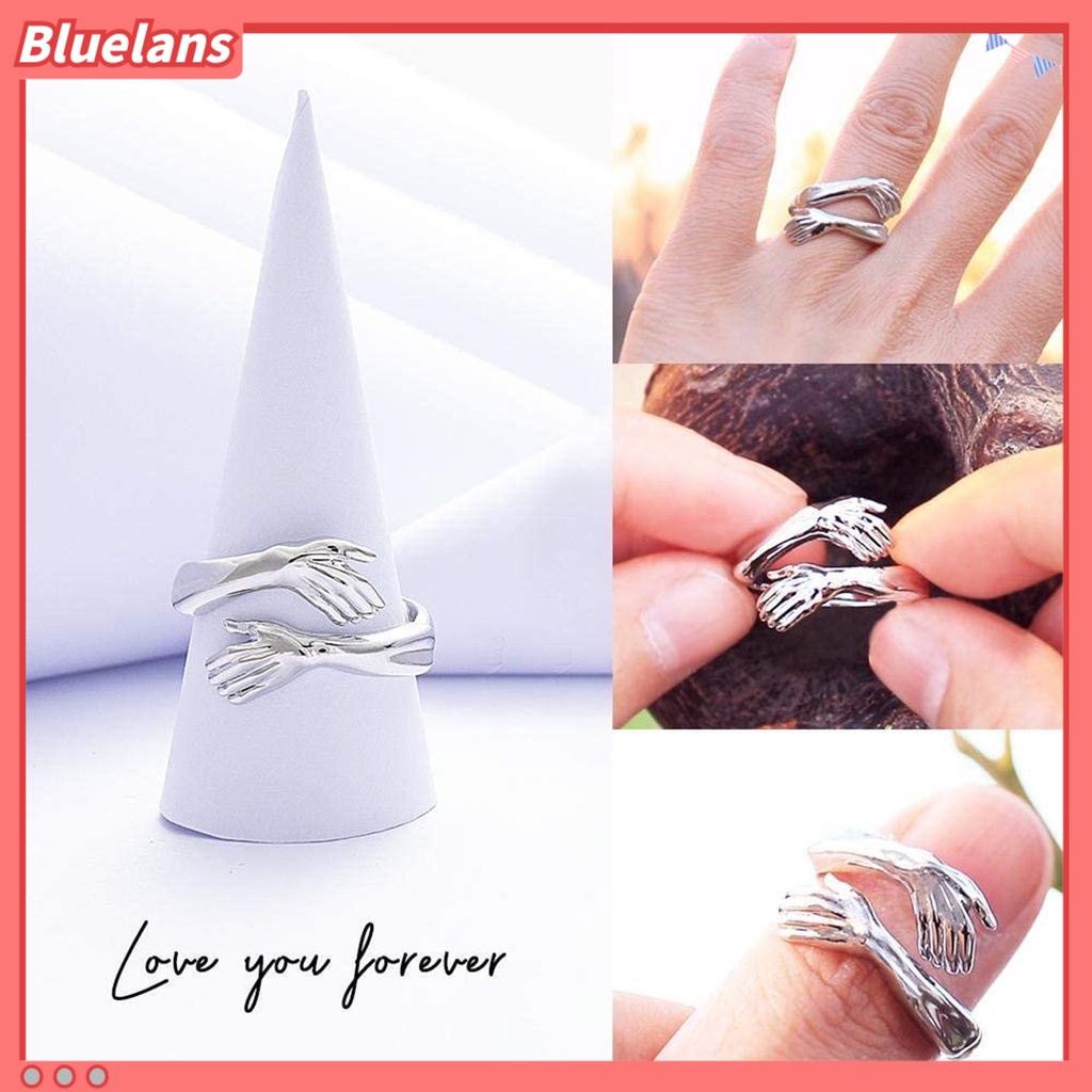 Bluelans Hugging Ring Adjustable Open End 2 Colors Adjustable Finger Jewellerys