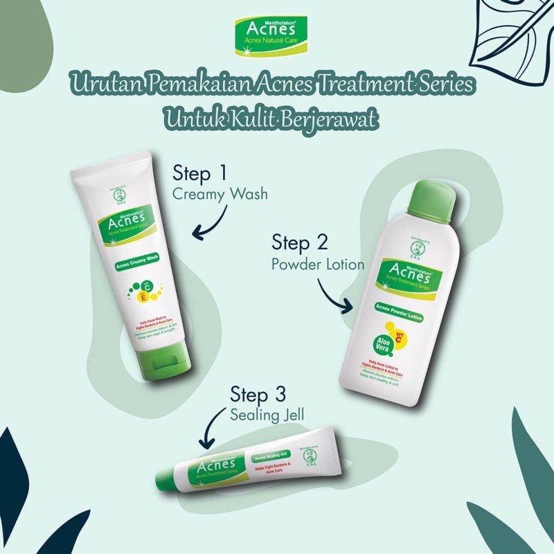 ACNES SERIES / FACEWASH / SPOT CARE / SPOT CREAM / COTTON / POINT CARE / TREATMENT ACNE NATURAL CARE