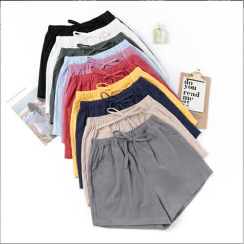 CELANA PENDEK WANITA LAURA PANTS / HOT PANTS CRINKLE ARIFLOW