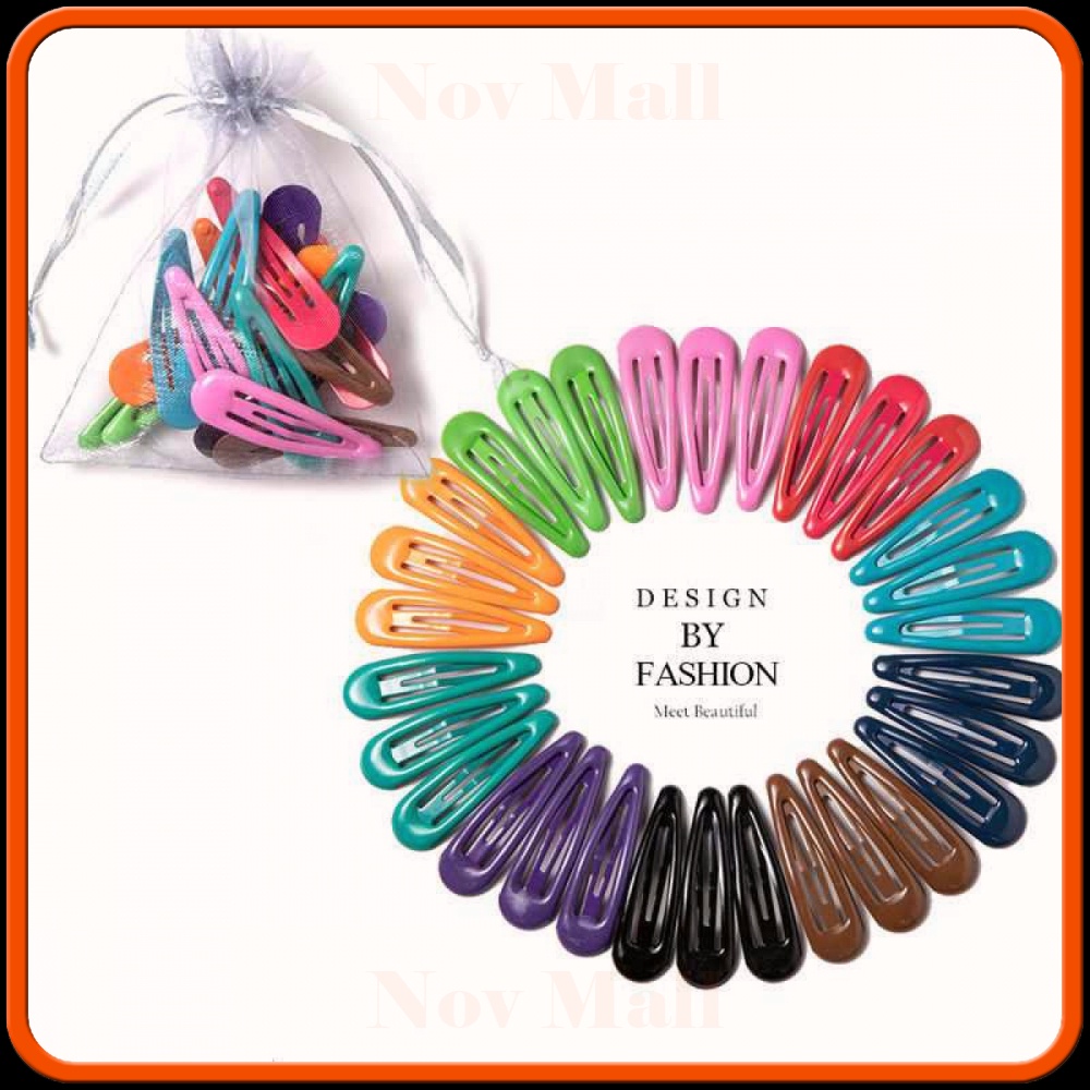 Ikat Jepit Rambut Cute Colorful Hairpins Clip 30 PCS MU435