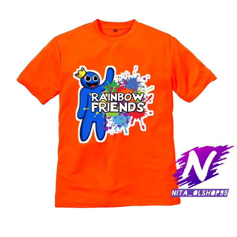 baju anak kaos anak rainbow friends blue karekter