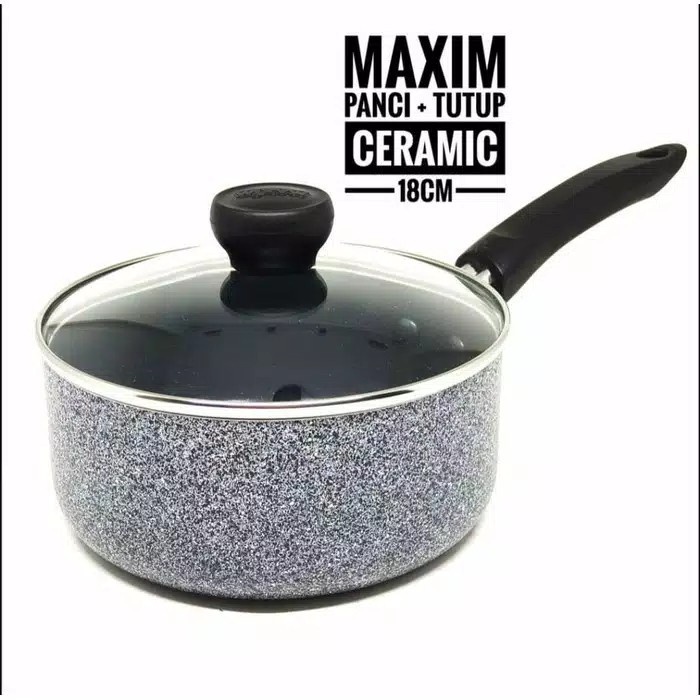 Sauce Pan 18Cm MAXIM NEOSTONE CAPSIL Anti Lengket Marble Ceramic