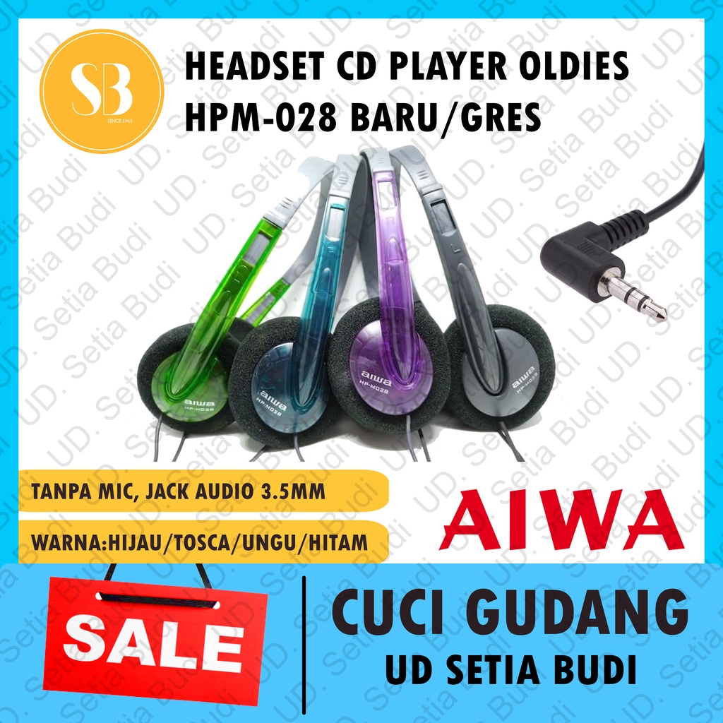 Headphone Japan AIWA HP-M028 CD Player Headset Collector