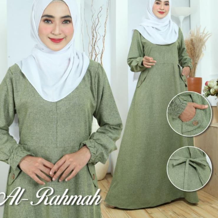 Harga Bersahabat GAMIS KATUN MADINA SYAR'I MODEL SAKU DEPAN (Shalimah)