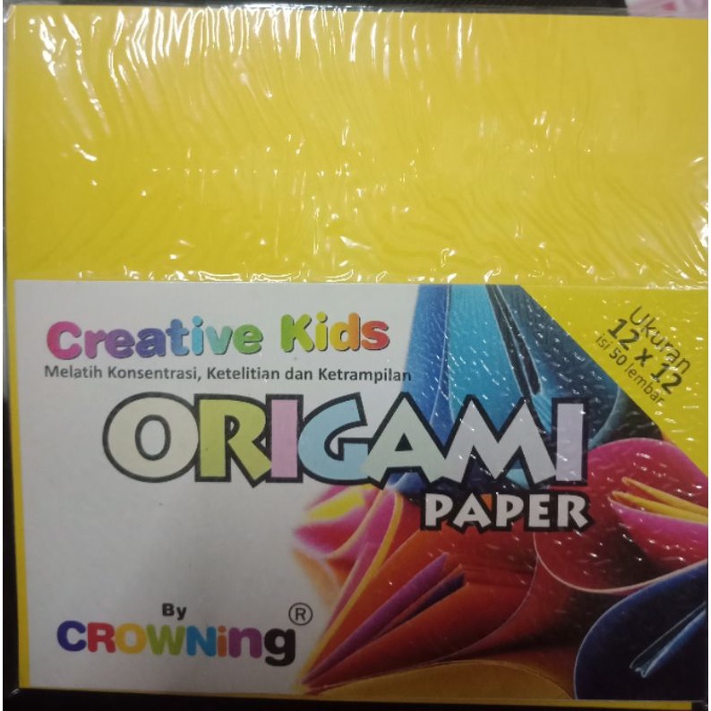 

Kertas Lipat/Origami Paper Crowning 12x12/14x14 isi 50 lmbar
