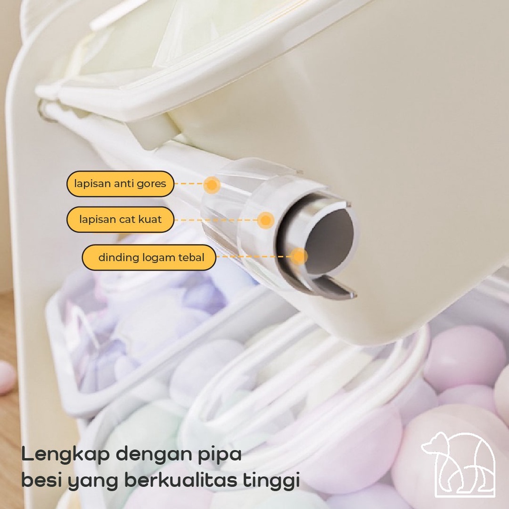 【IKONE】SOKA Rak Penyimpanan Mainan Anak Serbaguna Rak Multifungsi Rak Lemari Organizer Storage Kids Room Toy Storage Rack Rak Maianan Anak