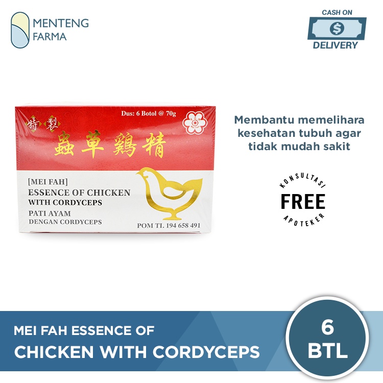 Chong Cao Ji Jing (Mei Fah) Essence Of Chicken With Cordyceps - Minuman Herbal Kesehatan Tubuh