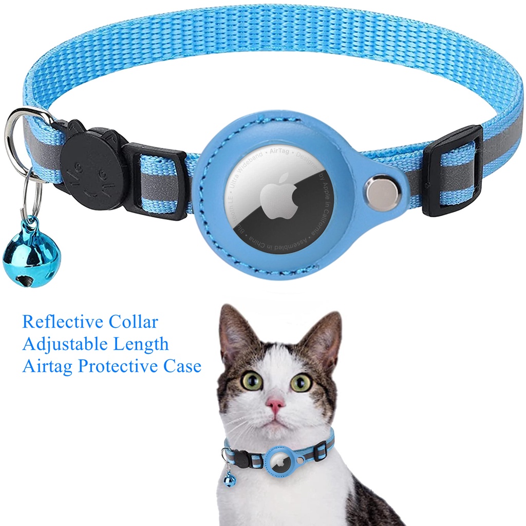 Airtag Kalung Collar Anjing / Kucing Anti Hilang Dengan Case Pelindung