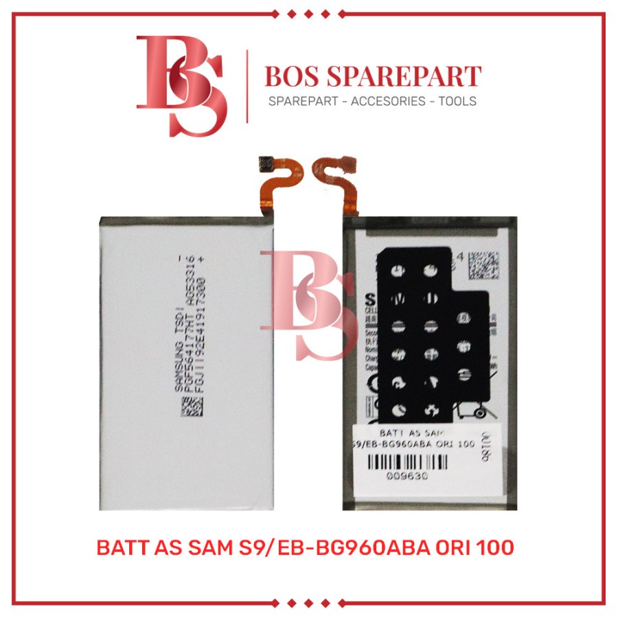 BATTERY AS SAMSUNG S9 / EB - BG960ABA ORI 100 / BATERAI / BATRE