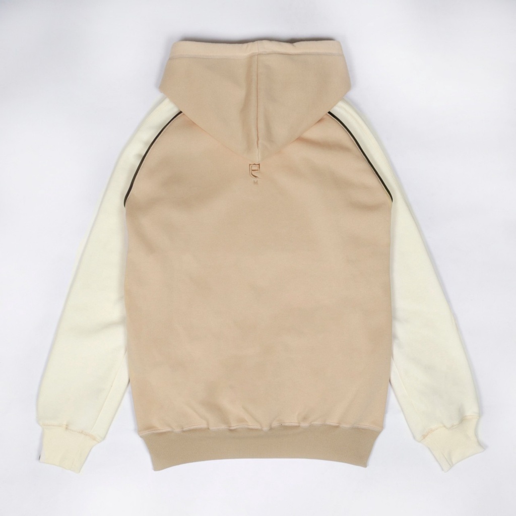 Sweater Hoodie Pria Preville Reglan Warna Cream Mocca Bordir Distro Original Kualitas Premium Aesthetic Style Switer Hudie Cowok Cewek Brand Lokal Terbaru