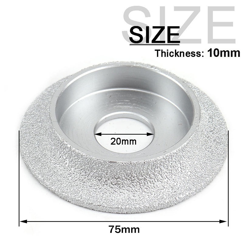 10mm Mata Pinggul/bevel Granit Diamond Grinding Wheel Mata Gerinda Granit