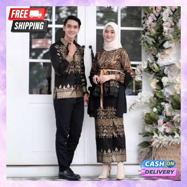 Baju Engagement Cople Stelan Kabaya Kondangan Bj Tunangan Kekinian Kebayak Moderen Oneset Kebya Cope