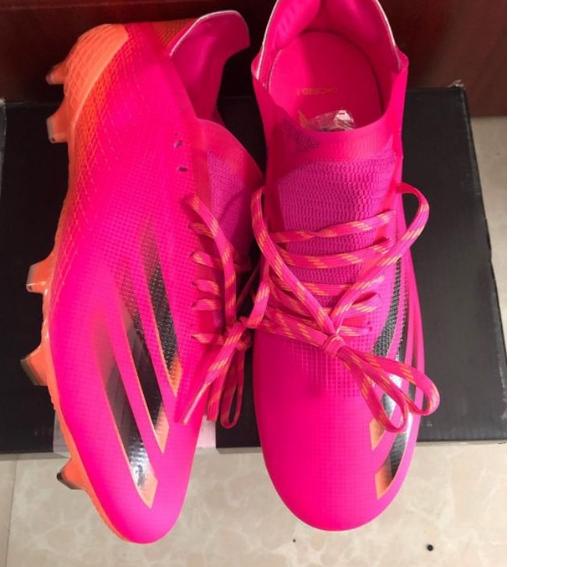 EXCLUSIVESepatu Bola Adidas X Ghosted.1 Pink Orange FG|KD2
