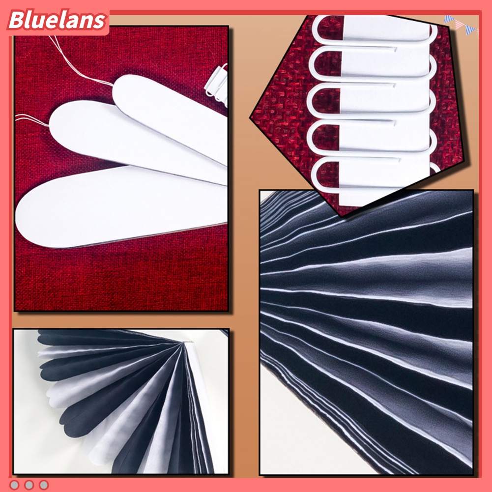 3pcs / Set Banner Gantung Bentuk Bulat Sarang Lebah Bahan Kertas Untuk Dekorasi Pesta Halloween