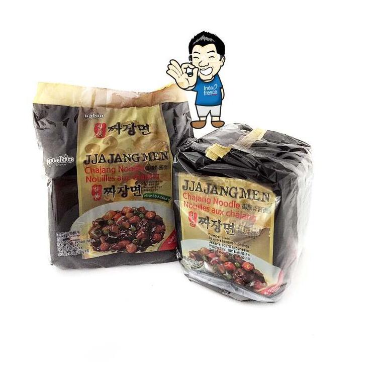 

✨BIG SALE✨ Paldo Jjajangmen- Jjangmyeon Black Bean Sauce Noodle- Mie Instant Paket isi 4pc !!!